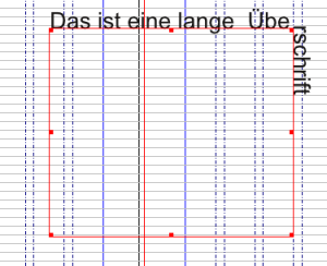 Hier fließt der Text um das Rechteck herum.