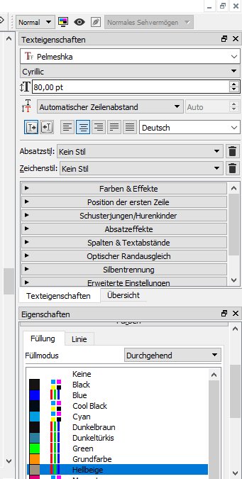 Gehe in der Palette "Texteigenschaften" auf „Spalten & Textabstände“.