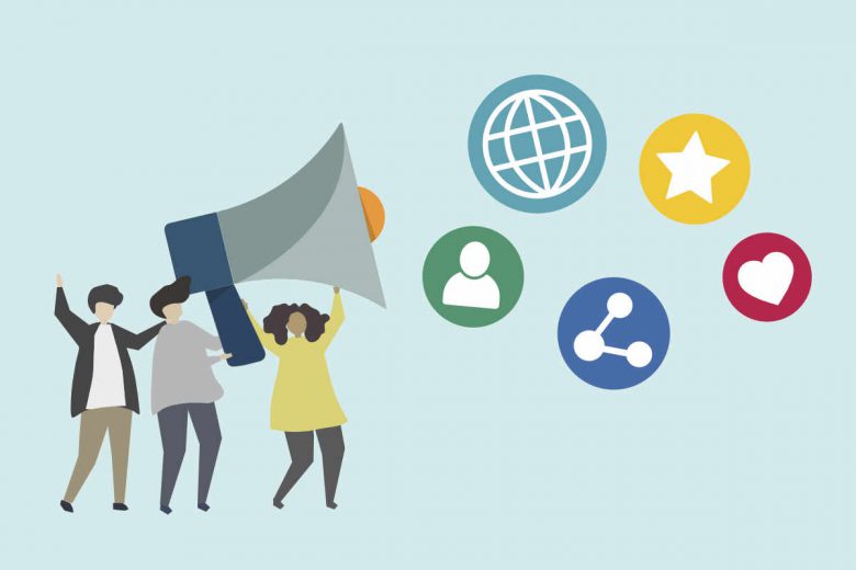 Marketing und Kommunikations Icons